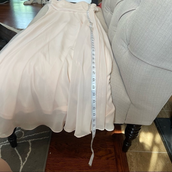 Birdy Grey Maxi Dress Blush Pink Size Small Bridesmaid Prom wedding Dress - Picture 8 of 9